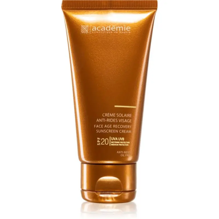 Солнцезащитный регенерирующий крем для лица Academie Bronzecran Face Age Recovery Sunscreen Cream SPF 20+ SPF 20+