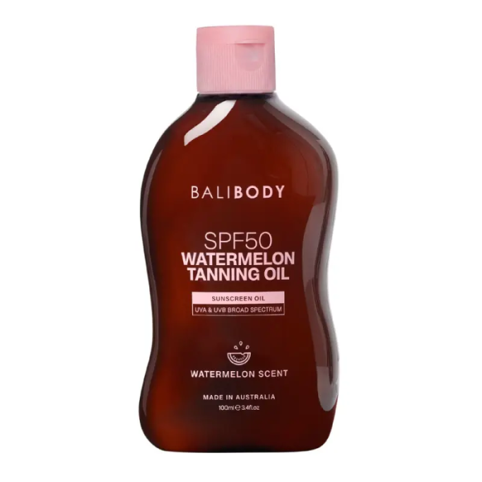 Масло для загара с семенами арбуза Bali Body Watermelon Tanning Oil SPF50