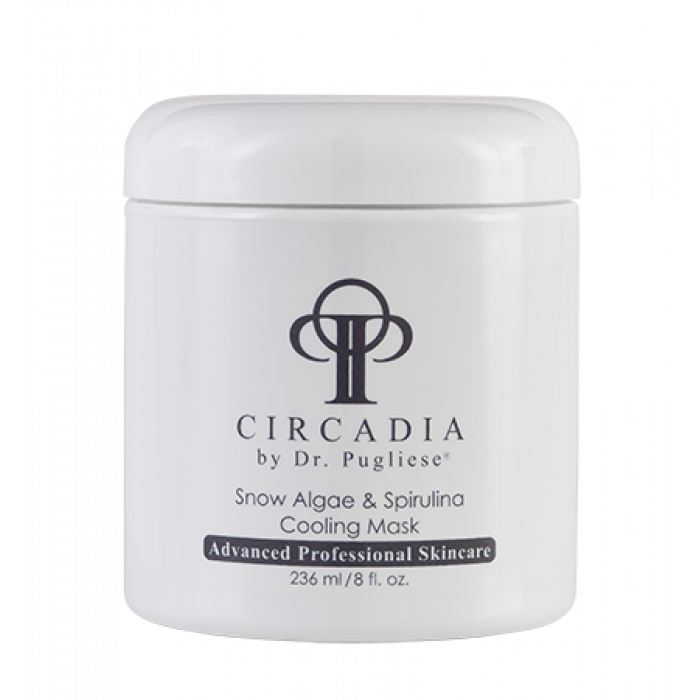 Охлаждающая маска для лица из водорослей спирулина Circadia Snow Algae and Spirulina Cooling Mask 236mL