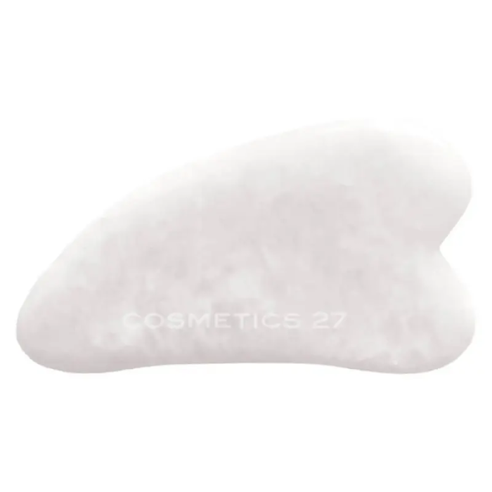 Гуа ша для массажа из белого нефрита Cosmetics 27 Gua Sha