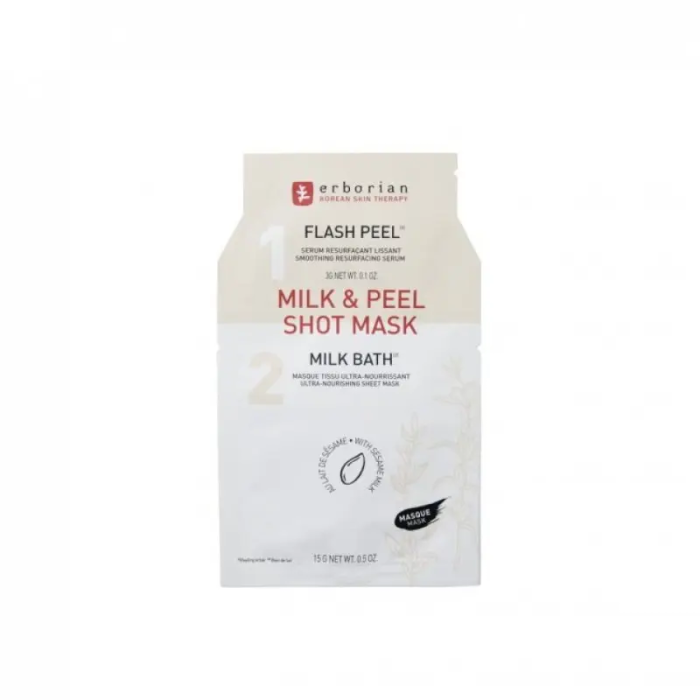 Тканевая маска Кунжутное молоко для лица Erborian Milk & Peel Shot Mask