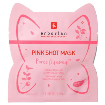 Тканевая маска для сужения пор Erborian PP Pink Shot Mask
