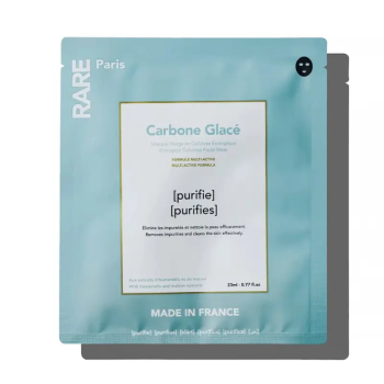 Очищающая маска для лица с гамамелисом и экстрактом мальвы RARE Paris Carbone Glacé Purifying Face Mask