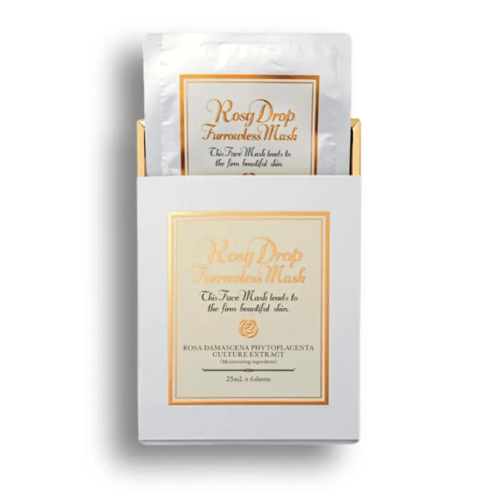 Биоцеллюлозная маска для интенсивного увлажнения лица Rosy Drop Furrowless Mask anti-age