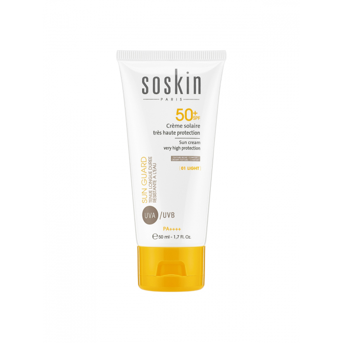 Солнцезащитный крем-флюид с очень высокой степенью защиты Soskin SPF 50 Sun cream very high protection 50mL
