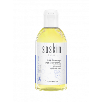 Масло для массажа тела и головы Soskin Massage oil body & hair scalp 250mL